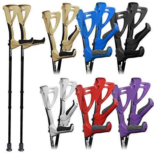 FDI Ergotech Comfort Grip höhenverstellbar klappbarer Griff Ellenbogen offene Manschette 1 Paar