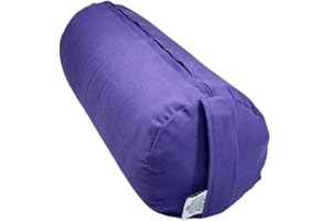 BROW FARM LTD. A GROWING COMPANY Small Travel Yoga Bolster Filled with Organic Buckwheat Hulls