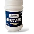KNR Corporation Boric Acid Powder For Cockroaches, Termites | Rice Preservative | Carrom Powder| Multi Purpose Pure Grade 99.5% Boric Acid (200Gm jar Pack)
