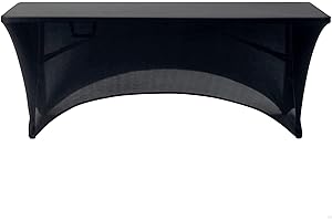 Aktive 61548 - Funda mesa jardín impermeable negra, Funda mueble jardín resistente con sujeción de refuerzo, Protector mesa elástico 180x76x76cm, Funda muebles exterior