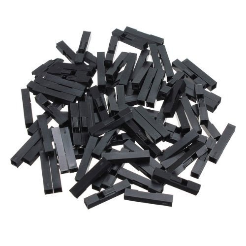 EasyWordMall 100 Stück 1P Pinheader Buchsenstecker Raster 2,54mm einreihig 1-polig