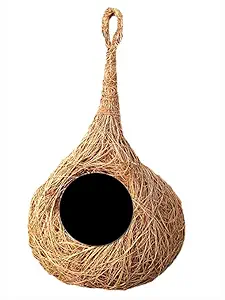 LIVEONCE Hold Ring Safest Round Organic Bird nest Purely Handmadelove Birds Sparrow and All Small Birds (Small)