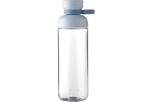 Mepal Butelka na Wodę Typu Flip-Up Campus, Szczelna Butelka na Wodę do Szkoły i w Podróż, Przezroczysta, Nie Zawiera Bpa, Nadaje Się do Mycia w Zmywarce, 700 Ml, Niebieski (Nordic Blue)