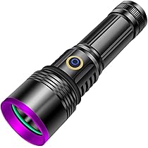 Torcia UV 395nm Ricaricabile USB - Luce Nera Per Rilevare Urina, Scorpioni, Resina, Banconote - Portatile E Impermeabile