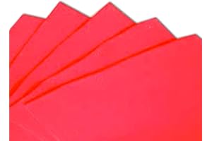 arkCRAFT Felt Sheets, A4 Size, 5 Per Pack (Red)