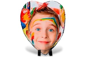 LolaPix Photo sur Pierre d'ardoise personnalisée avec Photo, Texte ou Image. Forme de Coeur 20x25cm. Un Cadeau Unique, Original et Exclusif. Différentes Tailles et Formes Disponibles.