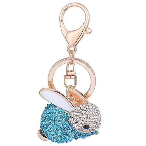 Preisvergleich Produktbild Yarmy Schlüsselanhänger Sternzeichen Anhänger Cartoon Bunny Auto Schlüsselanhänger Wesentliches Werkzeug für den Schlüssel