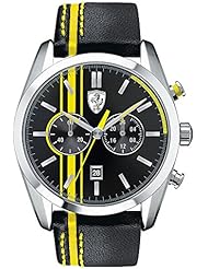 Ferrari De los hombres Scuderia Sport Chrono Analógico Dress Cuarzo Reloj 0830235