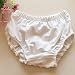 Highdas Baby Girl's Roses Briefs Shorts Rose Flower Ruffle Bloomer Diaper Cover Diaper Pants White M