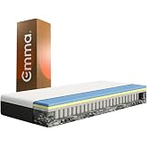 Emma Hybrid Premium - Mattress 140x200, Pocket Sprung and Memory Foam Hybrid Mattress, Medium Firmness, 100 Nights Testing, M