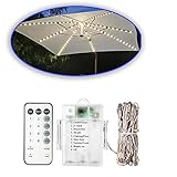 Hohe Helligkeit und Energieeinsparung: Der Beleuchtungswinkel der traditionellen LED-Lichterketten sind 90 ~ 180 Grad, während unsere neuen patentierten Lichterkette 360 Grad sind,so sind sie viel heller als die traditionellen Lichterketten.Darüber hinaus sind sie mit Kaltlichtquelle, mit geringem Energieverbrauch, ohne Verschmutzung und hohe Temperaturbeständigkeit, geeignet für den Innen- und Außenbereich.