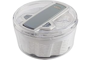 Zyliss E940014 Swift Dry Salatschleuder, Groß, 6L, Kunststoff, Weiß, Salattrockner inklusive Salatschüssel, Aquavent Technologie