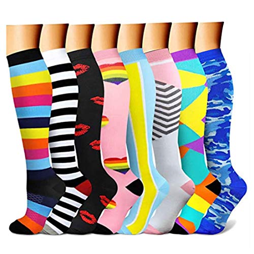 Kiss Me Calcetines de compresión para hombres y mujeres, ideal para correr, atletismo, médico, embarazo y viajes