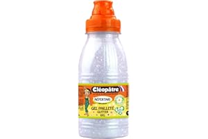 CLÉOPÂTRE CLEOPATRE - Gel pailleté neige au format de 250 ml, Bleu avec effets holographiques