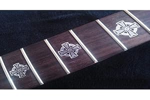 GUITARCUSTOM Celtic Cross Fret Markers Inlay Stickers pegatinas Guitar & Bass Diapason