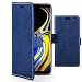 Produktbild Forefront Cases Premium Flip Case Handyhülle für Samsung Galaxy Note 9 | Handgefertigt & Handgenäht | Multifunktionales Geldbörse & Ständer Design | Doppelter Schutz vor Stößen & Fallenlassen | Blau