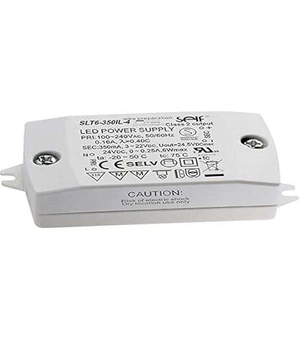 Pilote LED Self Electronics SLT6-350ILS - Tension/Courant Constant - 350mA - 7.94W - Pour Éclairage LED