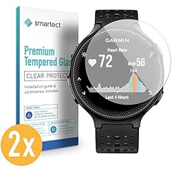 smartect Protector de Pantalla para Garmin Forerunner 235 [2 Unidades] - 9H Cristal Templado - Diseño Ultrafino - Instalación Sin Burbujas - Anti-Huellas