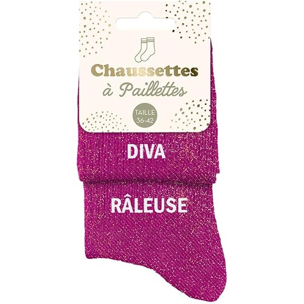 STC Calzini glitter duo brillante insolente, multicolore, M