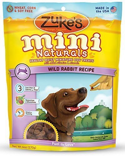 Zuke's Mini Naturals Dog Treats, Wild Rabbit Recipe, 6-Ounce by Zuke's