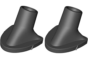 Jowxsx 2 Pcs Black Golf Bag Stand Feet Replacement, Wear-Resistent Golf Bag Rubber Feet Replacement, Necessary Golf Club Bag Accessories Strong Grip, Easy to Install, Golf Club Bag Accessories