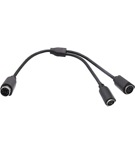 Cavo Splitter MIDI DIN 5-pin Maschio A Doppia Femmina – 30 Cm, Connettori Placcati Oro E Nucleo In Rame OFC, Per Tastiera E Sintetizzatore
