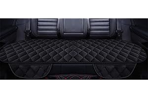HONCENMAX Soft Car Seat Cover, Plush Cushion Pad Mat Protector for Auto, Universal for Sedan Hatchback SUV, Car Interior Accessories - Rear Seat Bottom Cover