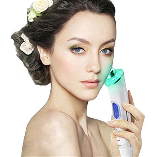 Carer 3-in-1 Skin Tightening and Lifting Facial Massage System Face Deep Cleansing and Skin Moisturing, Ultrasonic + LED Light Therapy + Ionic with LCD Display Beauty Machine