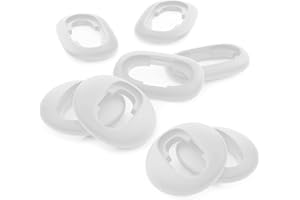 Okuli 8 x Silikonowe Końcówki Douszne Kompatybilny z Samsung Galaxy Buds Live Słuchawki w Białym