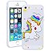 Produktbild SMART LEGEND iPhone SE/5S/5 Weiche Silikon Hülle Bumper Schutzhülle Transparent Hülle mit Cartoon Pferd Muster Handyhülle Crystal Kirstall Clear Etui Ultra Slim Design Glatt Durchsichtig Weich TPU Handy Tasche Soft Case Silicon Backcover Flexible Dünne zurück Fall Schale