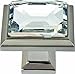 Produktbild Atlas Homewares 340-BRN Legacy Crystal Brushed Nickel 1.3-Inch Square Knob by Atlas Homewares