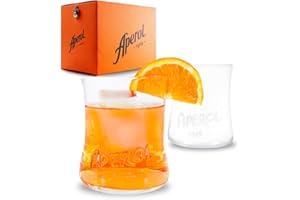 Maxito Original Aperol Spritz Gläser ∣ 2er Set ∣ Modernes Design für Cocktail Gläser ∣ Ideal als Aperol Spritz Geschenkset ∣ Aperol Geschenk ∣ Trinkgläser Set