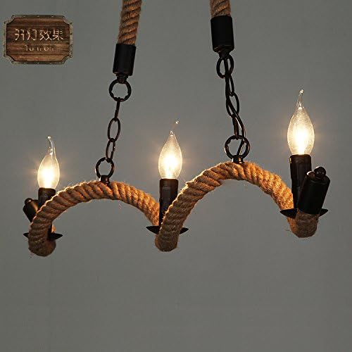 Caribou ceiling fixture/pendant Light ceiling Lamp Ceiling Light pendant restaurant coffee shop industrial hemp rope pendant