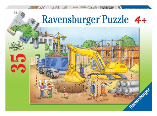 Preisvergleich Produktbild Ravensburger 08646 - Geschäftige Baustelle - 35 Teile Kinderpuzzle