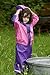 Playshoes Girl's Kids Waterproof Sportive Jacket Raincoat, Pink (Purple/Pink), 9-12 Months (Manufacturer Size:80cm)