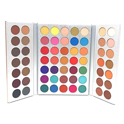 Ojo Paleta de Sombras de palé, 63 Color calientes Colores naturales duraderas Sombras Pearlescent Matte + Brillo + purpurina Tierra de sonido Make Up Eyeshadow Maquillaje Cosmético de colinsa