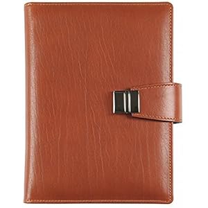 Echtes Leder Agenda - Elegant - Täglich 15x21 Täglich-wöchentlich 17x24 hellbraun