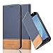 Produktbild Cadorabo Hülle für Samsung Galaxy J5 2017 (7) - Hülle in BLAU BRAUN – Handyhülle mit Standfunktion und Kartenfach aus Einer Kunstlederkombi - Case Cover Schutzhülle Etui Tasche Book