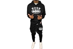 SADWF Corteiz Chándal For Hombre, Traje Deportivo, Sudadera Con Capucha De 2 Piezas, Pantalones Deportivos, Sudadera Con Capucha, Conjunto Informal Unisex For Correr