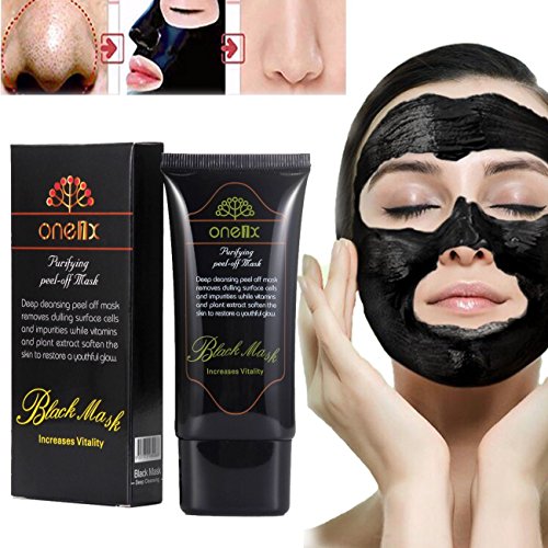 Mitesser Masken, Gesichtsmaske , Mitesser Entferner Schwarz Schlamm-Maske, Gesichtspflege Zerreißen Stil Deep Clean Mitesser Removal Reinigung Mineralschlamm Peel Off Maske (50 ml)
