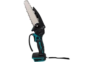 ALBESSULI Cordless Mini Chainsaw 6 Inch, Battery Handheld Chainsaw, Compatible with BL1830 Battery, with Chain & Security Lock, for Garden Courtyard Tree Branch Wood Cutting(Tool Only, Battery not Include)