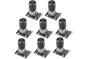 WMYCONGCONG Lot de 8 KY-040 Module encodeur rotatif 360 degrés avec capuchon pour micro contrôleur Arduino