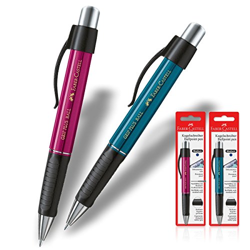 Faber Castell 1407 GRIP Plus 2er Set Brombeer und Petrol