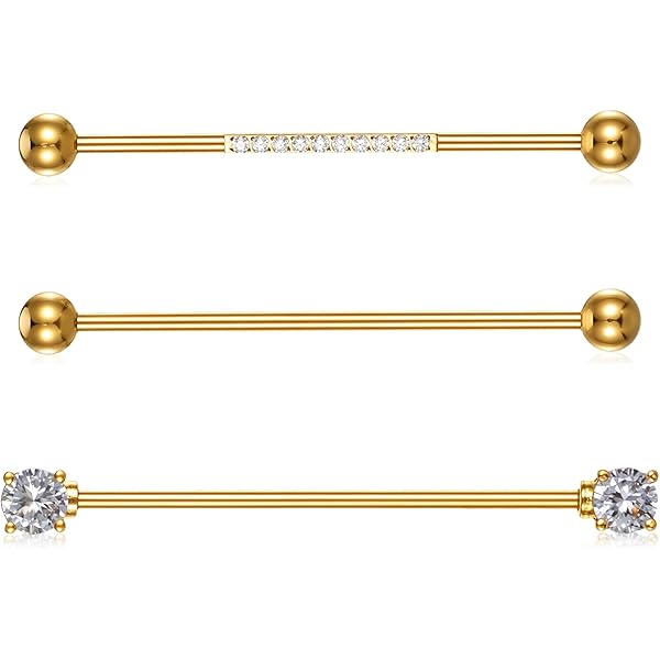 1PC G23 Titanium PIERC 14G Industriële Barbell Earring Oor