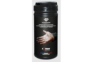 BLACKDIAMONDS TECHNOLOGY BlackDiamonds - Lingettes Nettoyantes pour MAINS et OUTILS - 5 Actions - Nettoie, Dégraisse, Protège, Enlève la Colle & la Peinture - Sans Eau ni rinçage- 80 Lingettes