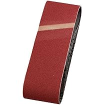 3 Bandes Abrasives Bosch 75x508 Mm - Grain 80 - Pour Ponceuses à Bande - Qualité Rouge