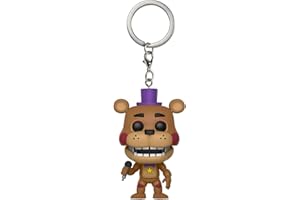 Funko Pocket POP! Keychain: Five Nights At Freddy's (FNAF) Pizza Sim: Rockstar Freddy Fazbear - FNAF Pizza Simulator - Mini Figura in Vinile da Collezione Novità Portachiavi - Idea Regalo