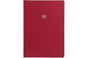 LETTS OF LONDON Letts Icon - Rubrica, formato A5, colore: Rosso