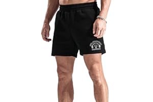 palglg Hombre Pantalónes Cortos para Culturismo Gimnasio Shorts Algodón