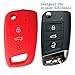 Price comparison product image rotsale Silicone Case for Car Key With 3 Buttons; Compatible with Volkswagen, Seat or Skoda; 1 unit